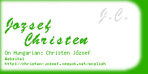 jozsef christen business card